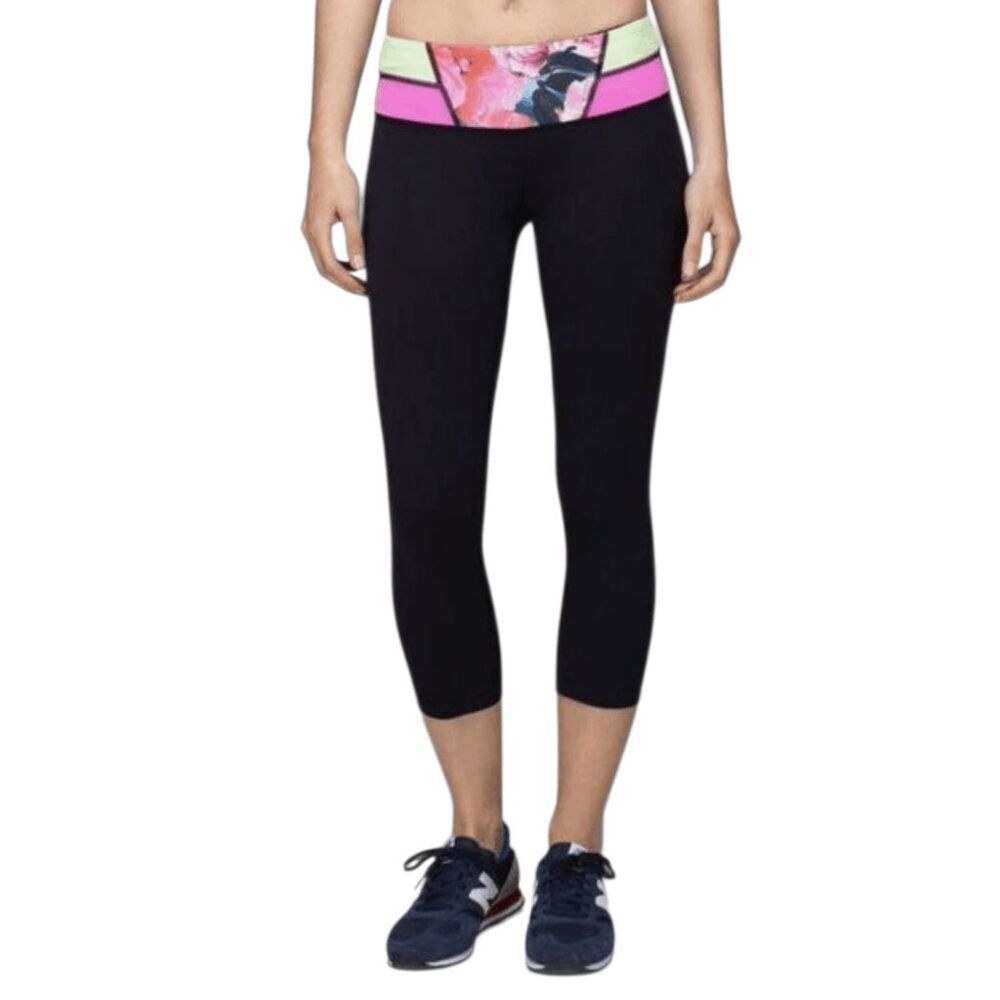 LULULEMON ATHLETICA Wunder Under Crop 'Reversible' Size 8